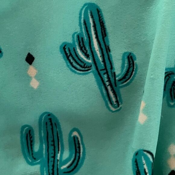 Girls size 8 Malibu Design Group turquoise/beige color Southwest design bikini - Picture 9 of 11